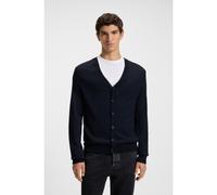 BOSS Cardigan Regular en laine mélangée - Style Avac_CD, 50523574 Bleu foncé XL