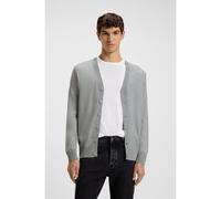 BOSS Cardigan Regular en laine mélangée - Style Avac_CD, 50523574 Gris S