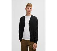 BOSS Cardigan Regular en laine mélangée - Style Avac_CD, 50523574 Noir XL