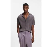 BOSS Cardigan Regular Fit en coton à rayures - Style C-Neri, 50560492 Lilas XXL