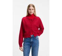 BOSS Cardigan Relaxed avec détails ajourés - Style C_Fernard_1, 50569886 Rouge S