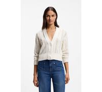 BOSS Cardigan Relaxed en coton mélangé structuré à effet ondulé - Style C_Famiens, 50561771 Naturel L
