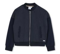 Boss - Cardigan Zippé À Poches - Bleu Cargo - Fille - 8 Ans