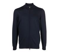 Boss - Cardigan Zippé Bleu - Homme - Pulls - Bleu - Taille: XL