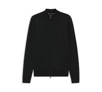 BOSS Cardigan zippé en laine vierge avec logo brodé - Style Balonso-L, 50476347 Noir S