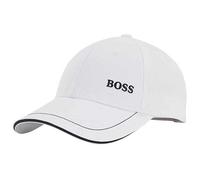 Hugo Boss Casquette Cap-1 en twill de coton, logo brodé blanc pur – Blanc