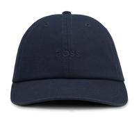 BOSS Casquette en twill de coton à logo brodé - Style BOSS Connect, 50574494 Bleu foncé pcs.