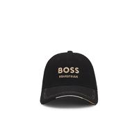 BOSS Casquette d’équitation en velours de coton côtelé à logo brodé - Style CLASSIC CAP CORD BLACK, B6U1601 Noir 57