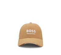 BOSS Casquette d’équitation en velours de coton côtelé à logo brodé - Style CLASSIC CAP CORD BLACK, B6U1601 Beige 55