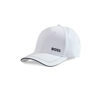 Boss Bold Logo Twill Cap Casquette de Baseball, Blanc éclatant, Taille Unique Homme