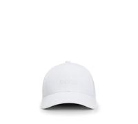 Boss Casquette en sergé de Coton avec Logo Central pour Homme, Blanc Vierge, Taille Unique