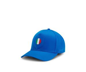 BOSS Casquette en twill brillant à logo avec écusson du drapeau national - Style Poulin-BC D'LUX-Flag, 50562802 Italie pcs.