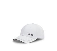 BOSS Casquette en twill de coton avec finitions contrastées et logo brodé - Style Cap-1, 50492716 Blanc pcs.