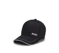 BOSS Casquette en twill de coton avec finitions en contraste et logo brodé - Style Cap-1, 50492716 Noir pcs.