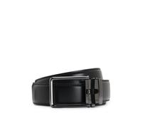 BOSS Ceinture automatique en cuir italien avec passant à logo gravé - Style Austin_Os35, 50537049 Noir pcs.