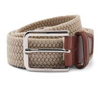 BOSS Ceinture tissée avec garnitures en cuir - Style Clorio_Sz30, 50481026 Beige clair 85