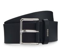 BOSS Ceinture bleu foncé en cuir pour homme - Ther-BOSS-Piq_Sz35 Belt Dark Blue 307188 105 cm