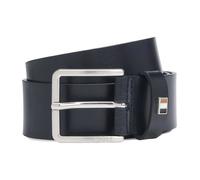 BOSS Ceinture bleu foncé en cuir pour homme - Ther-Flag-E Sz35 Leather Belt Dark Blue 271880 105 cm