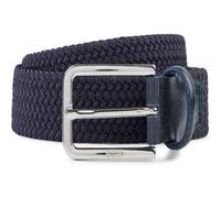BOSS Ceinture tissée avec garnitures en cuir - Style Clorio_Sz30, 50481026 Bleu foncé 95