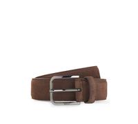 BOSS Ceinture Business en cuir avec boucle de couleur acier polie - Style Madison-B1_SdGm_Sz35, 50574430 Marron foncé 95