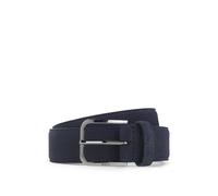 BOSS Ceinture Business en cuir avec boucle de couleur acier polie - Style Madison-B1_SdGm_Sz35, 50574430 Bleu foncé 80