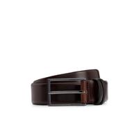 BOSS Ceinture en cuir au tannage végétal avec détail en métal couleur acier - Style Carmello, 50239979 Marron foncé 110