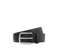 BOSS Ceinture en cuir avec boucle en métal argenté et Double B - Style Onnie-BB-Tip_Sz35, 50568638 Noir 80