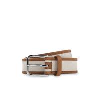 BOSS Ceinture en cuir et toile avec boucle à ardillon - Style Madison-B1_Canv_Sz35, 50563950 Beige clair 100
