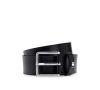 BOSS Ceinture en cuir fabriquée en Italie avec finition à rayures emblématiques - Style Ther-Flag-E_Sz35, 50486839 Noir 105