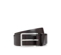 BOSS Ceinture en cuir italien avec boucle à logo gravé - Style Erman-L_Sz35, 50491834 Marron foncé 100