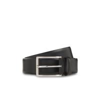 BOSS Ceinture en cuir italien avec boucle de couleur acier à logo gravé - Style Erman-G-Box_Sz35, 50531358 Noir 90