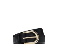 BOSS Ceinture en cuir italien avec boucle dorée - Style Carol-St-G_Sz30, 50536887 Noir 80