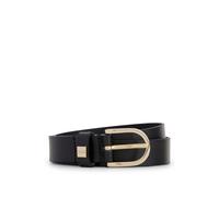 BOSS Ceinture en cuir italien avec boucle dorée - Style Scarlet B. 2,5cm N-R, 50480650 Noir 95