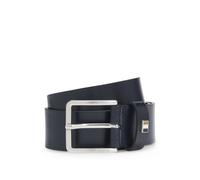 BOSS Ceinture en cuir italien avec passant à rayures emblématiques - Style Ther-Flag-E_Sz35, 50486839 Bleu foncé 80