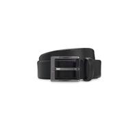 BOSS Ceinture en cuir italien grainé avec boucle logo - Style Elloy_Sz35, 50541158 Noir 115