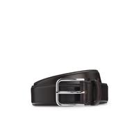 BOSS Ceinture en cuir lisse avec boucle argentée - Style Madison-B1_VLSt_Sz35, 50558700 Marron foncé 80