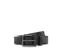 BOSS Ceinture en cuir lisse avec boucle gravée couleur acier - Style Caleb-Gm_Sz30, 50558704 Noir 115
