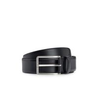 Hugo Boss Ceinture Erman-L Sz35 Cuir italien Boucle métal argenté brossé Hommes