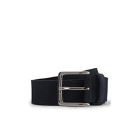 BOSS Ceinture en cuir suédé avec boucle argentée à logo gravé - Style Ronnie-Sd-St_Sz35, 50537177 Bleu foncé 105