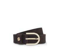 BOSS Ceinture en cuir suédé avec monogramme Double B doré - Style Scarlet-BB-Sd-G_Sz25, 50522643 Marron foncé 75