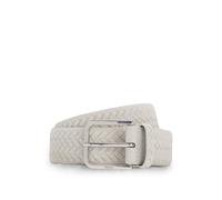 BOSS Ceinture en cuir suédé tressé avec boucle logotée - Style Madison-B1_WnSd_Sz35, 50563890 Naturel 95