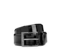 BOSS Ceinture en cuir verni italien avec boucle logotée - Style Elloy-Pa_Sz35, 50530285 Noir 85