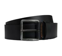 Hugo Boss Ceinture Jeeko en cuir, boucle logotée — Noir 100 cm Homme