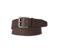 BOSS Ceinture Joris Sz40 Cuir lisse Boucle à rouleau logo gravé Marron foncé 110 cm Homme