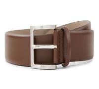 BOSS Ceinture marron en cuir pour homme - Barnabie Leather Belt Medium Brown 234960 105 cm