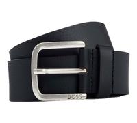 BOSS Ceinture noir en cuir pour homme - Janni Sz40 Leather Belt 287377 80 cm