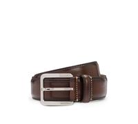 BOSS Ceinture professionnelle en cuir italien avec boucle en laiton - Style Lars-St_Sz35, 50522757 Marron foncé 90