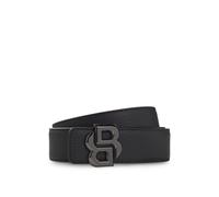 BOSS Ceinture réversible en cuir italien avec boucle à monogramme Double B - Style B_Icon-Gr-St_Sr35, 50529609 Noir 110