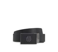 BOSS Ceinture réversible en cuir italien avec boucles interchangeables - Style B_Icon_O-Plq_Gb35_sp, 50558761 Noir pcs.