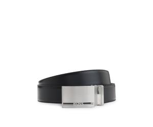 BOSS Ceinture réversible en cuir italien avec boucles interchangeables - Style Galliz_Gb35_pp, 50481069 Noir pcs.